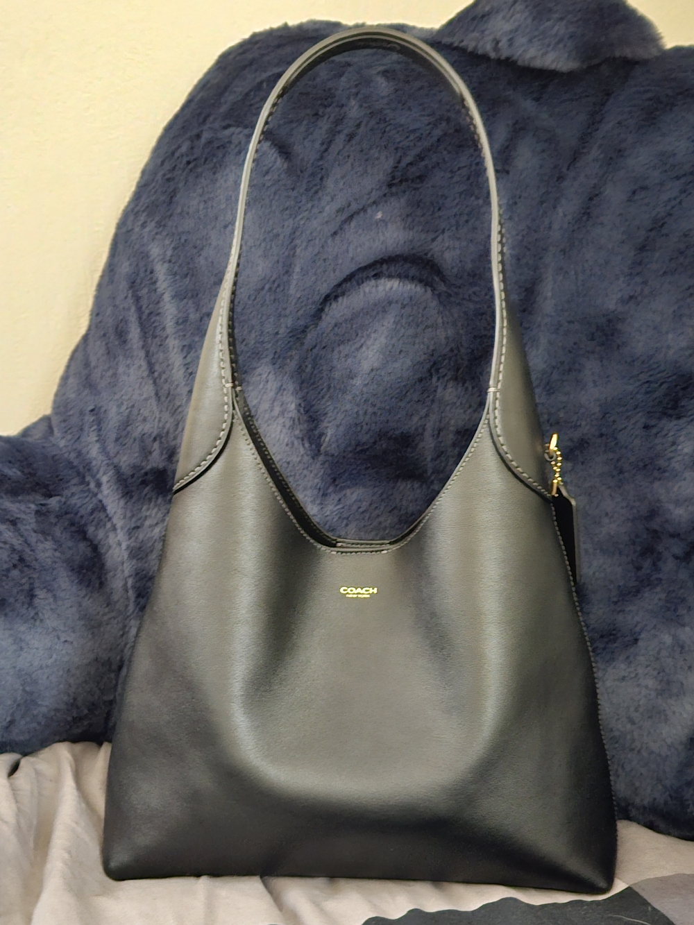 LIKE NEW WITH TAGS Coach Black Leather Brooklyn 28